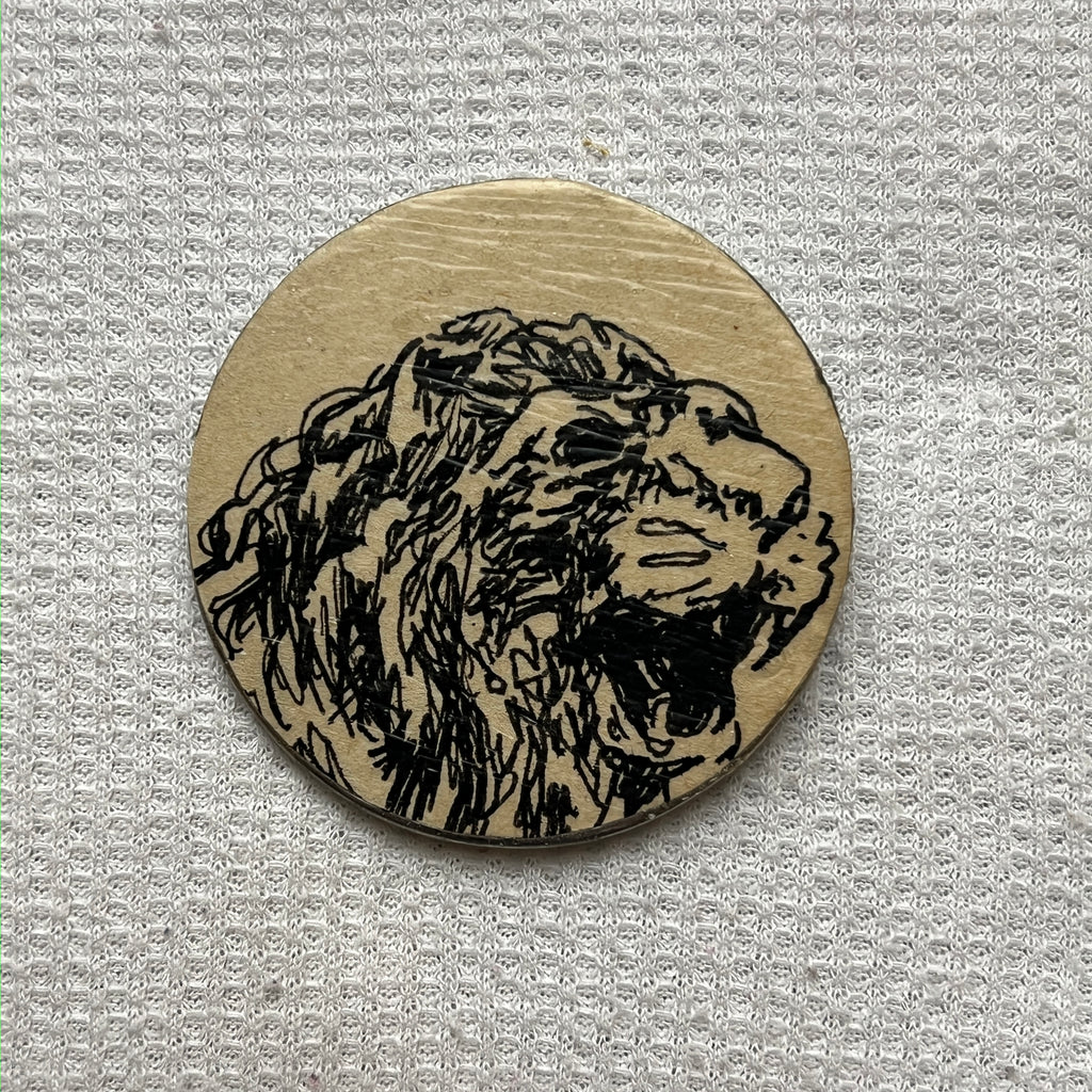 "Chalk Lion" Pin