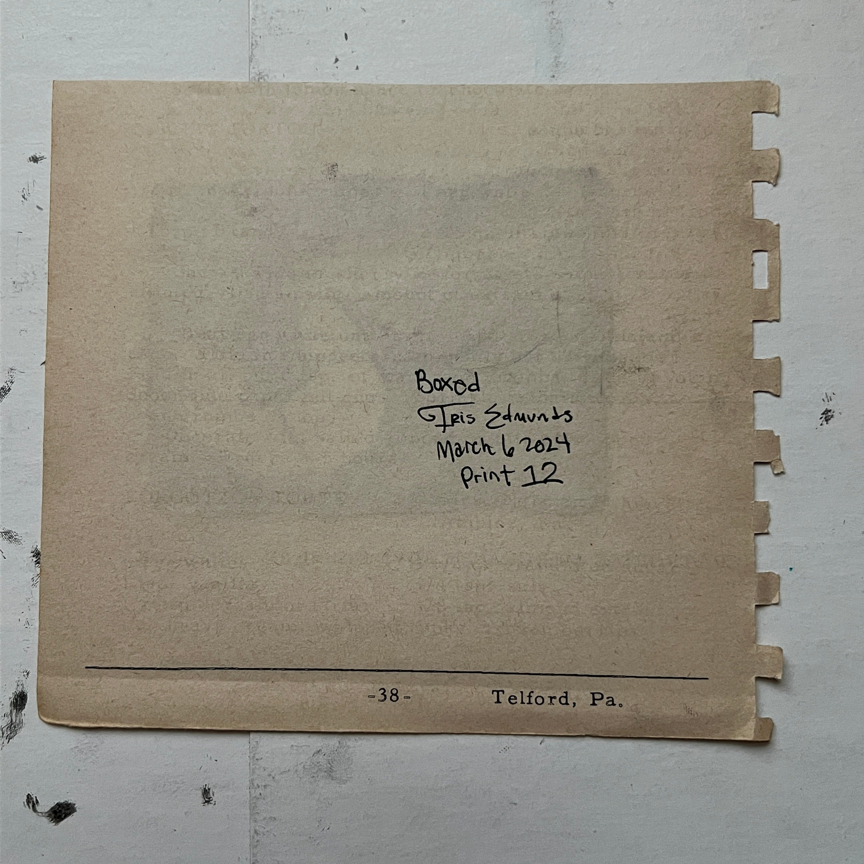 "Boxed" Patronize Print