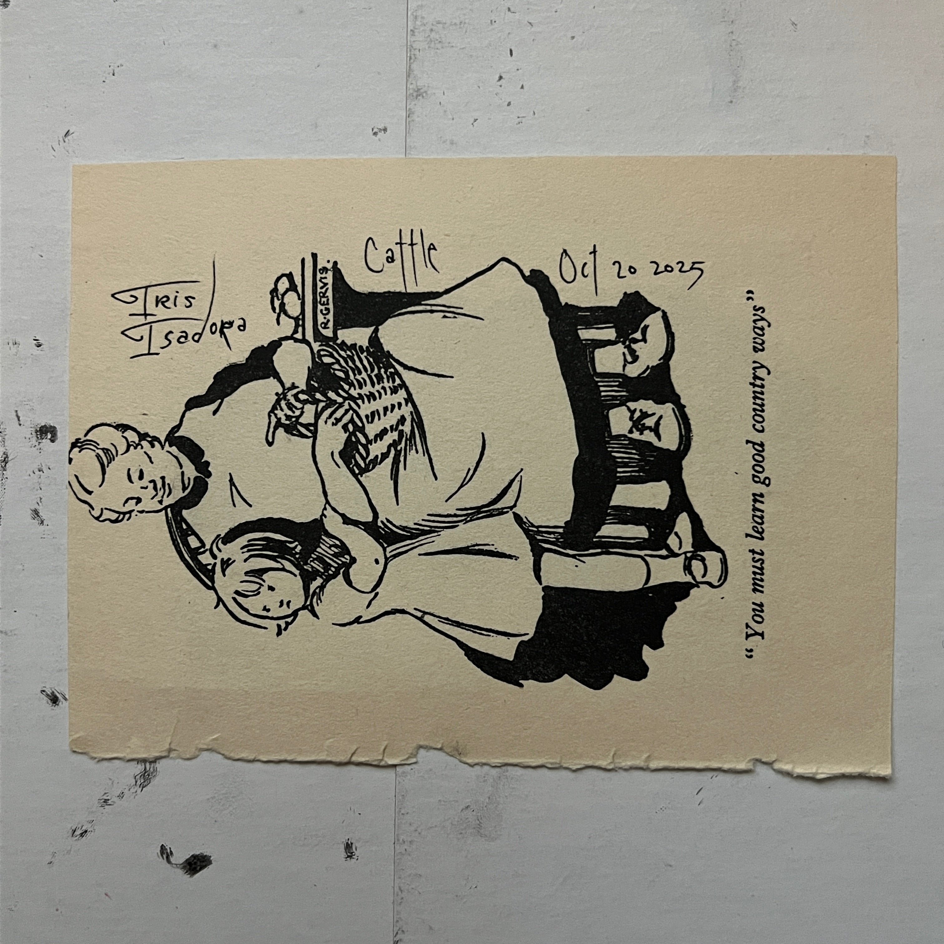 "Cattle" Print
