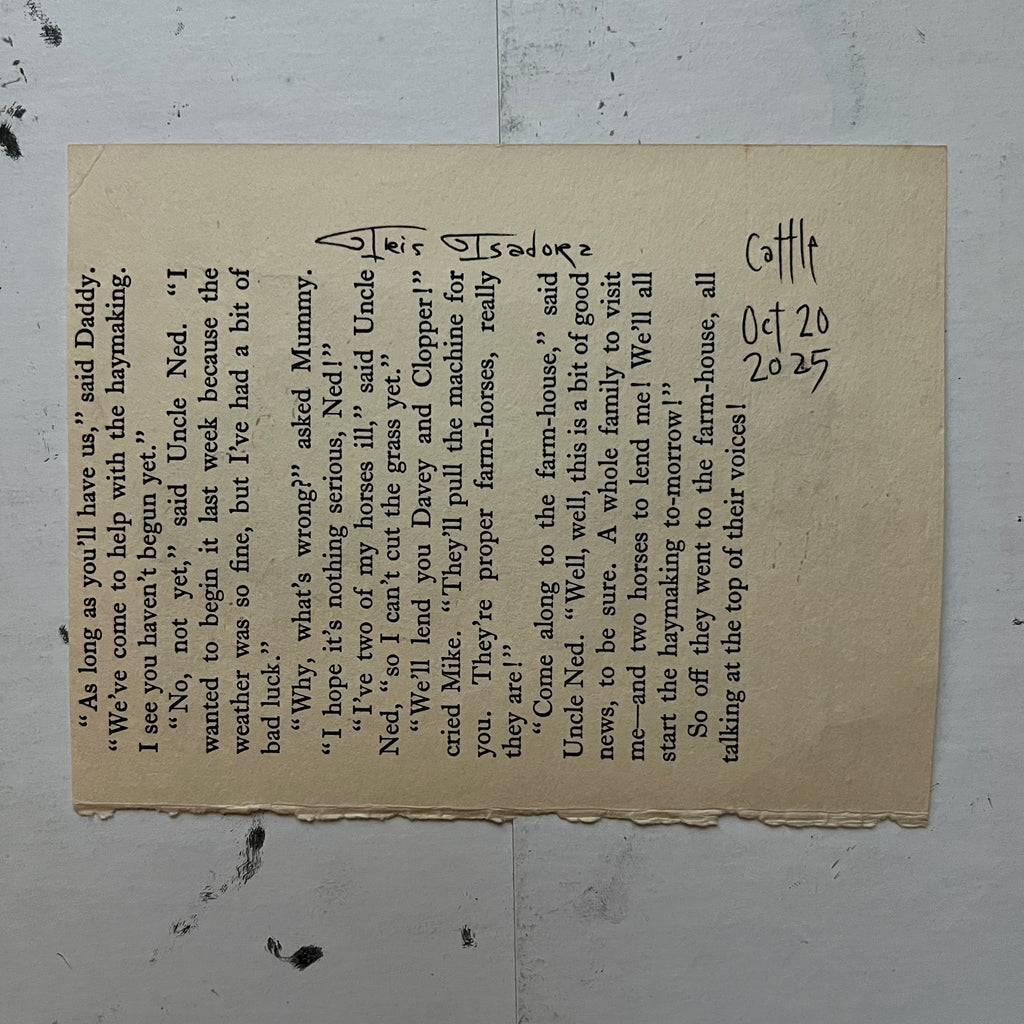 "Cattle" Print
