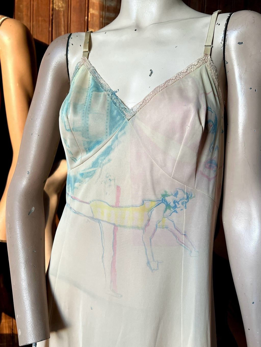 Collage Slip Dress