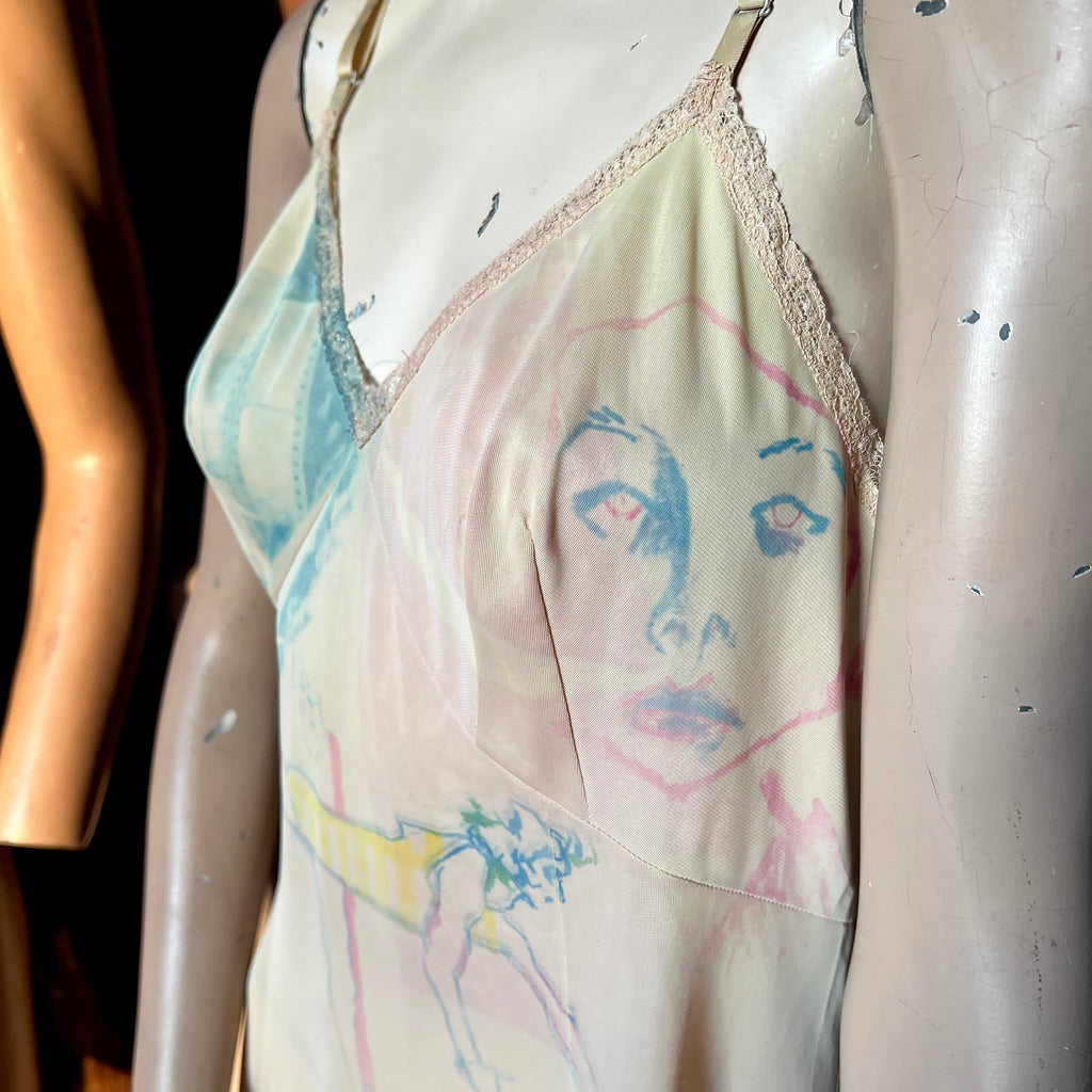 Collage Slip Dress
