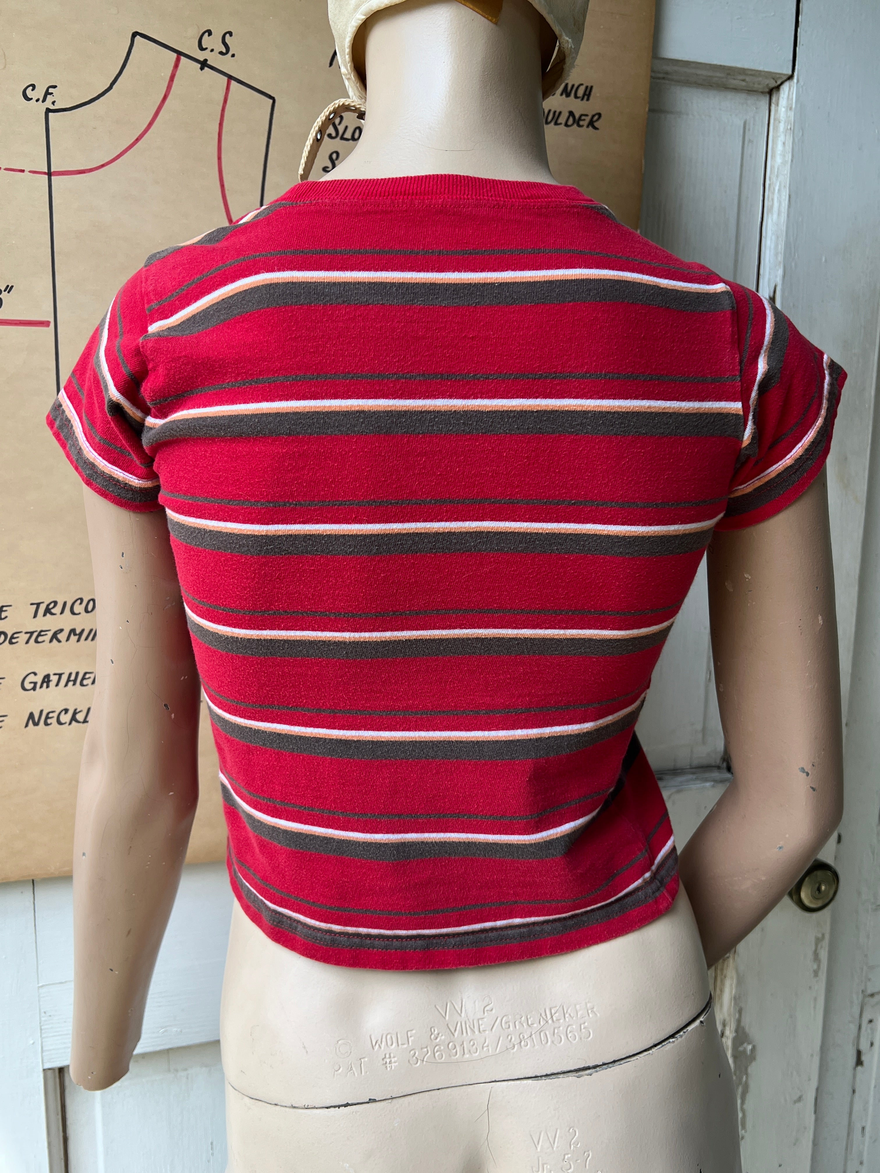 Striped Blue Girl Tee