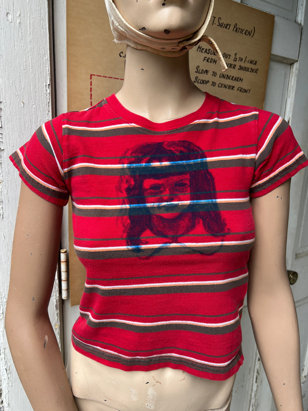 Striped Blue Girl Tee