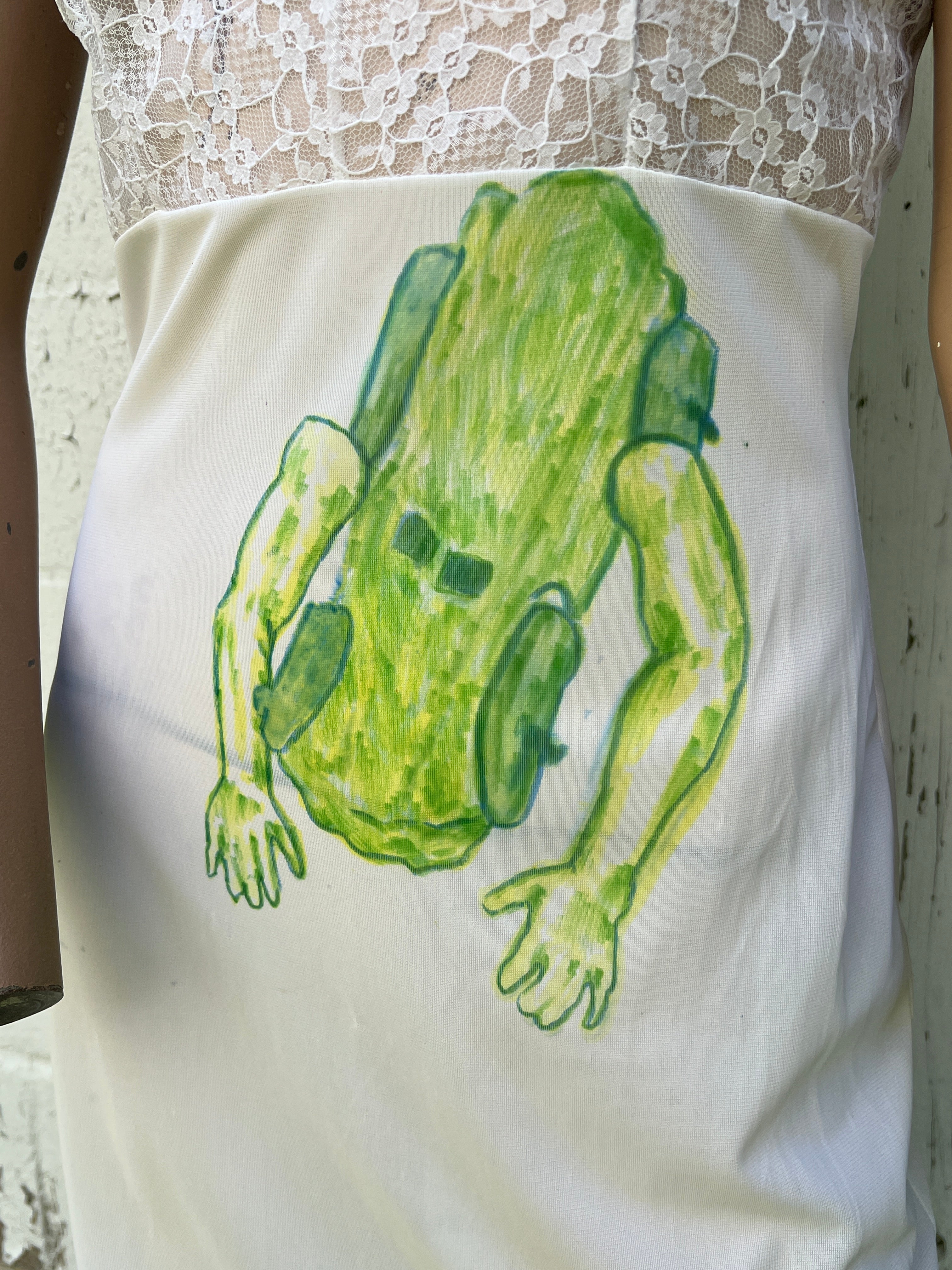 Green Armed Car Slip Dress