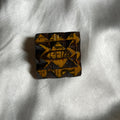 Yellow Square Tramp Brooch