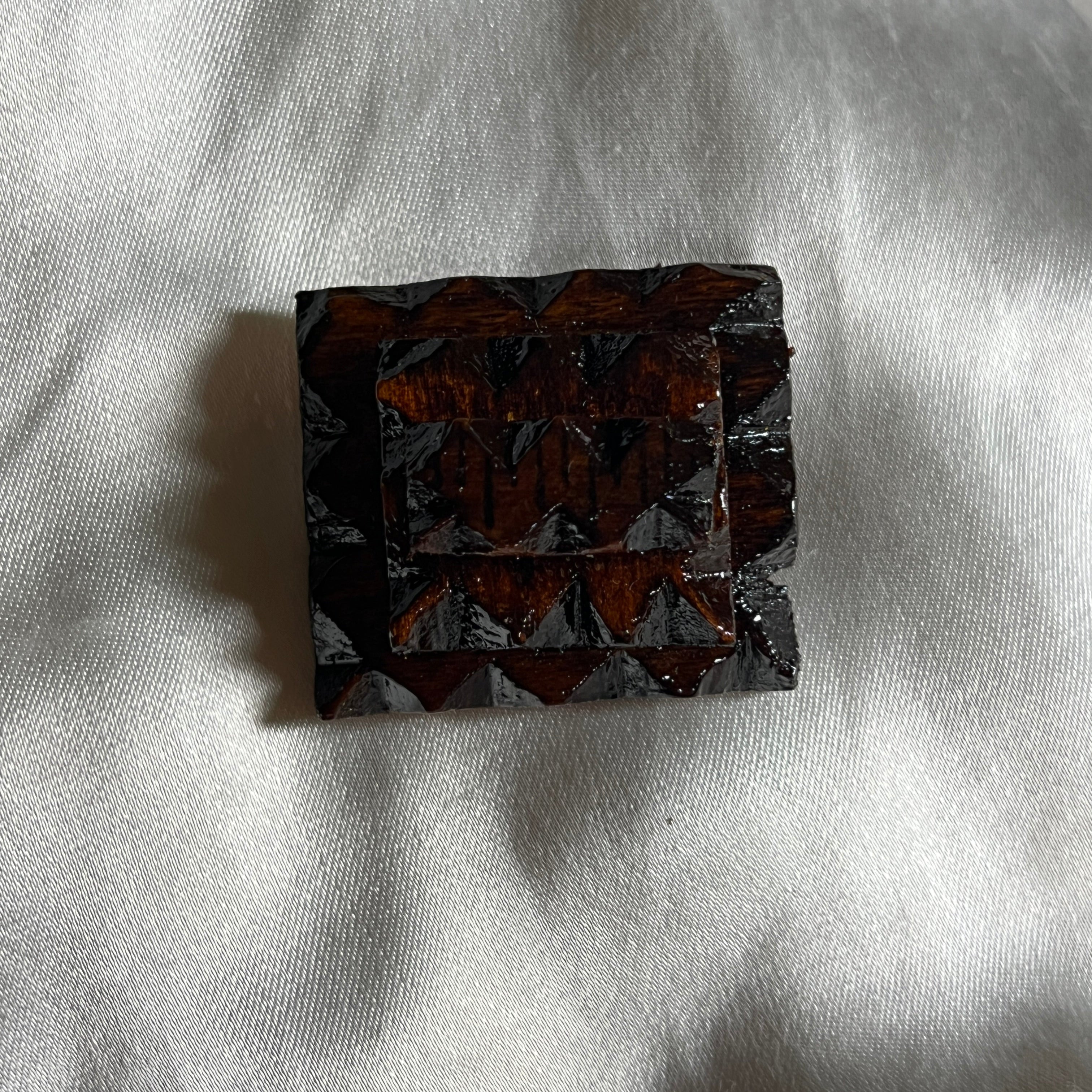 Rectangle Tramp Brooch