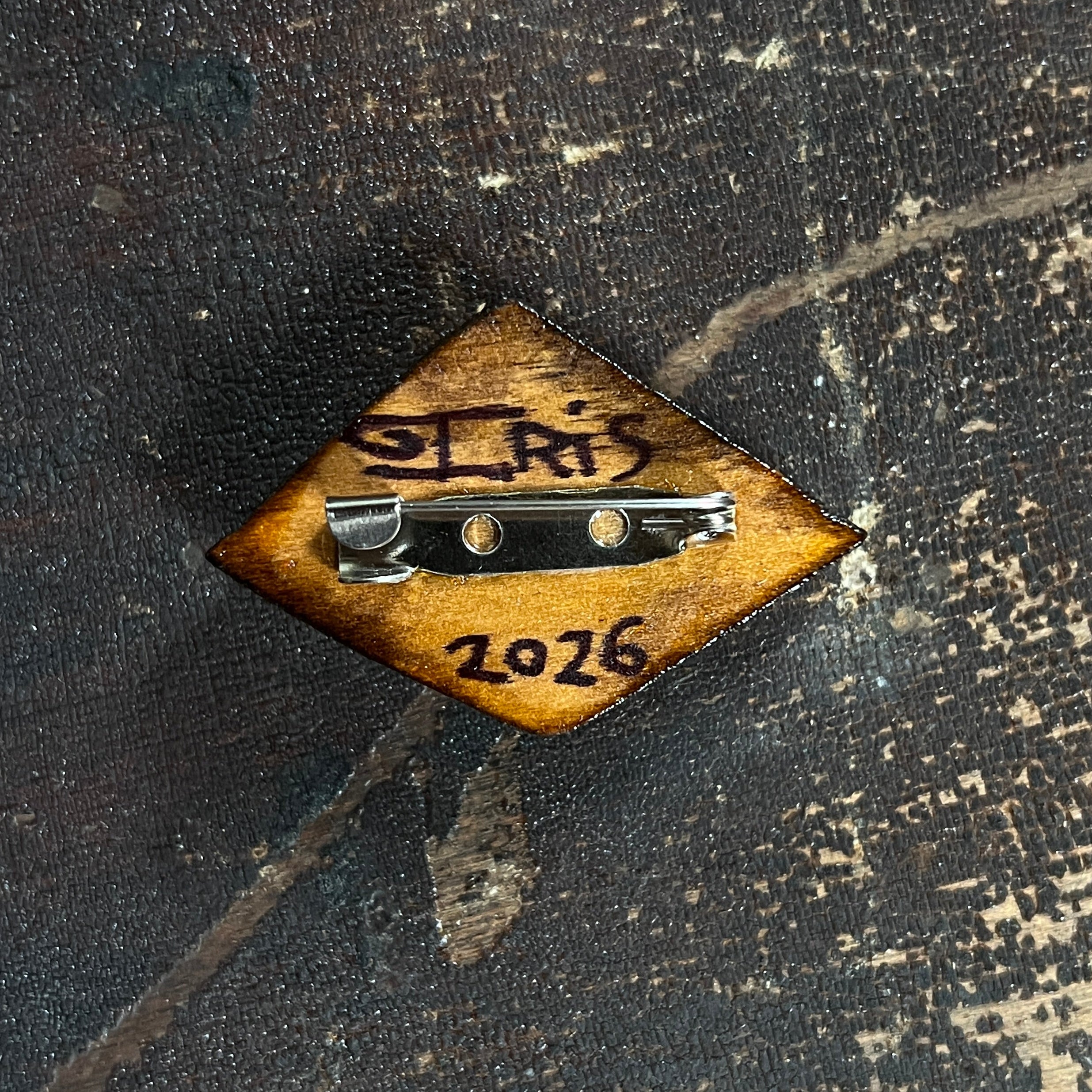 Diamond Tramp Brooch