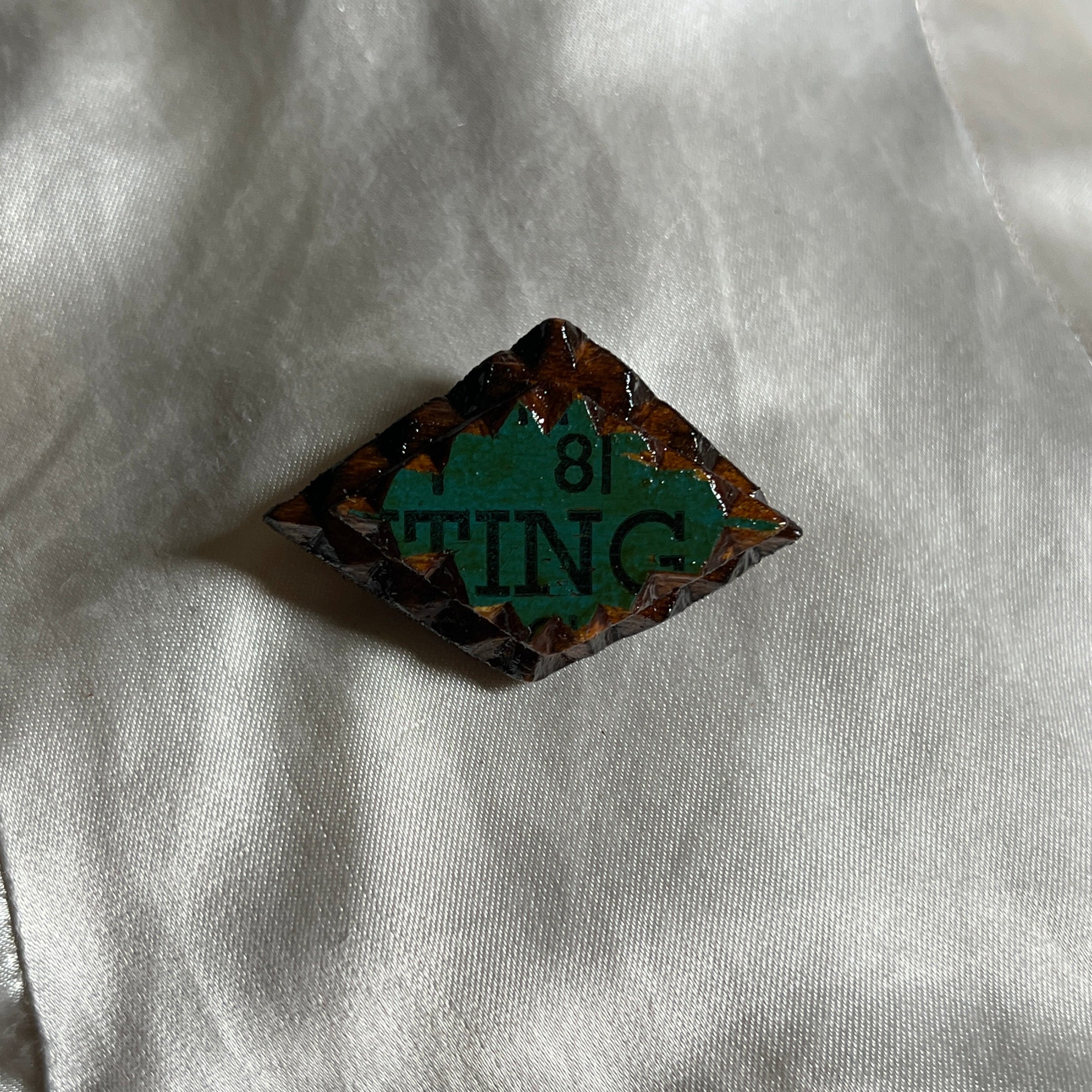 Diamond Tramp Brooch