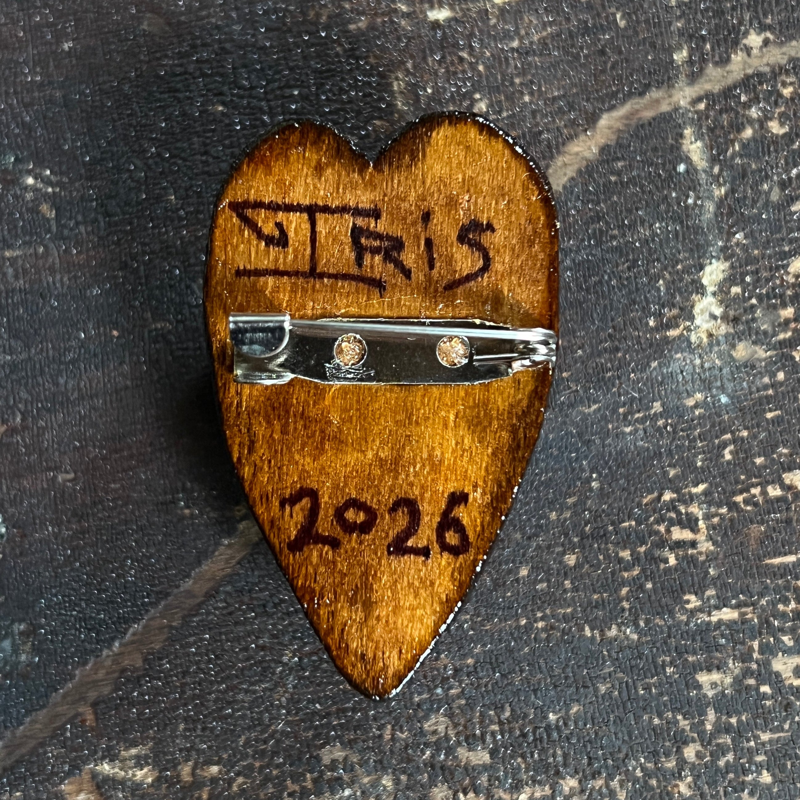 Heart Tramp Brooch