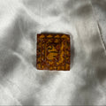 Yellow Square Tramp Brooch