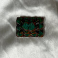 Green Rectangle Tramp Brooch