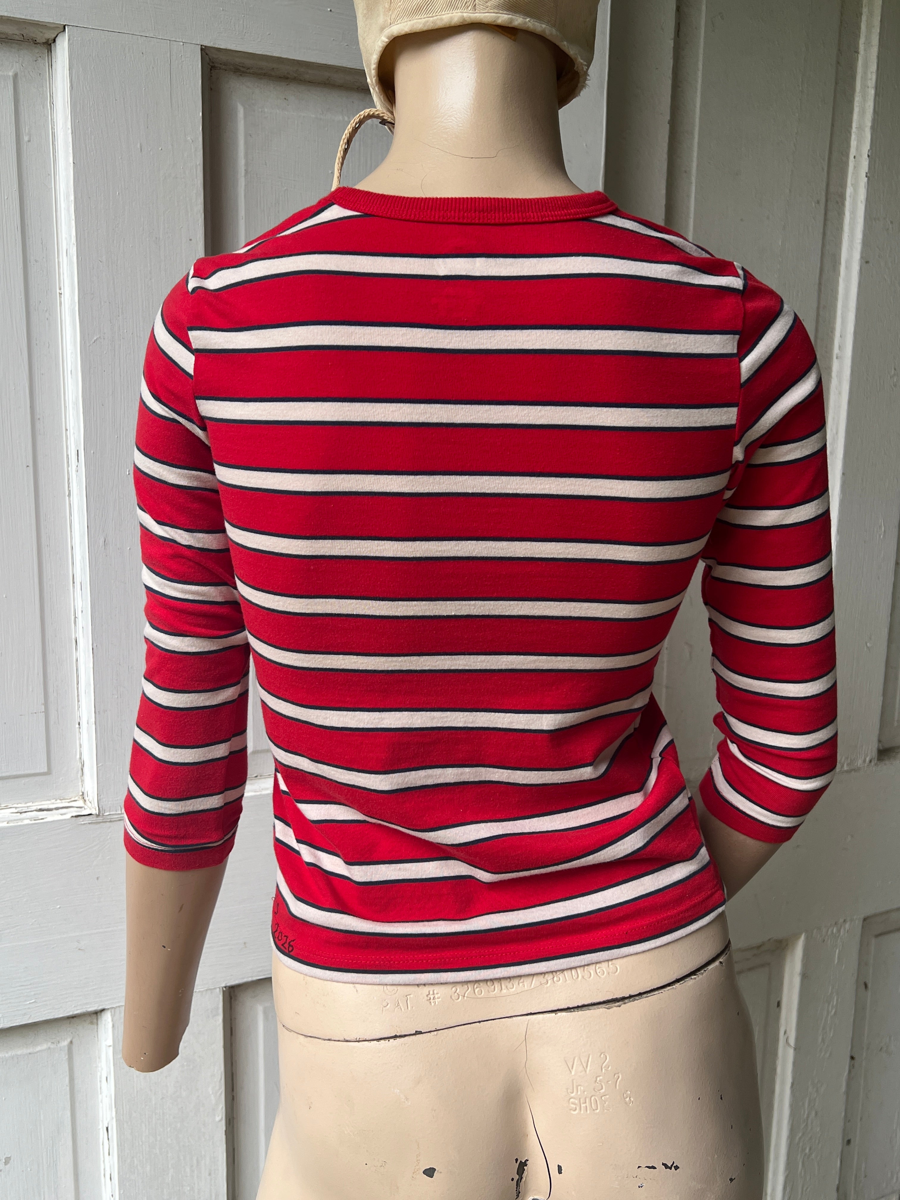 Striped Blue Student Top