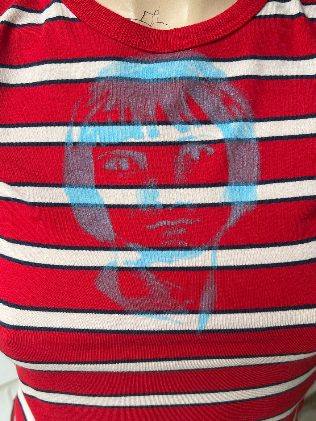 Striped Blue Student Top