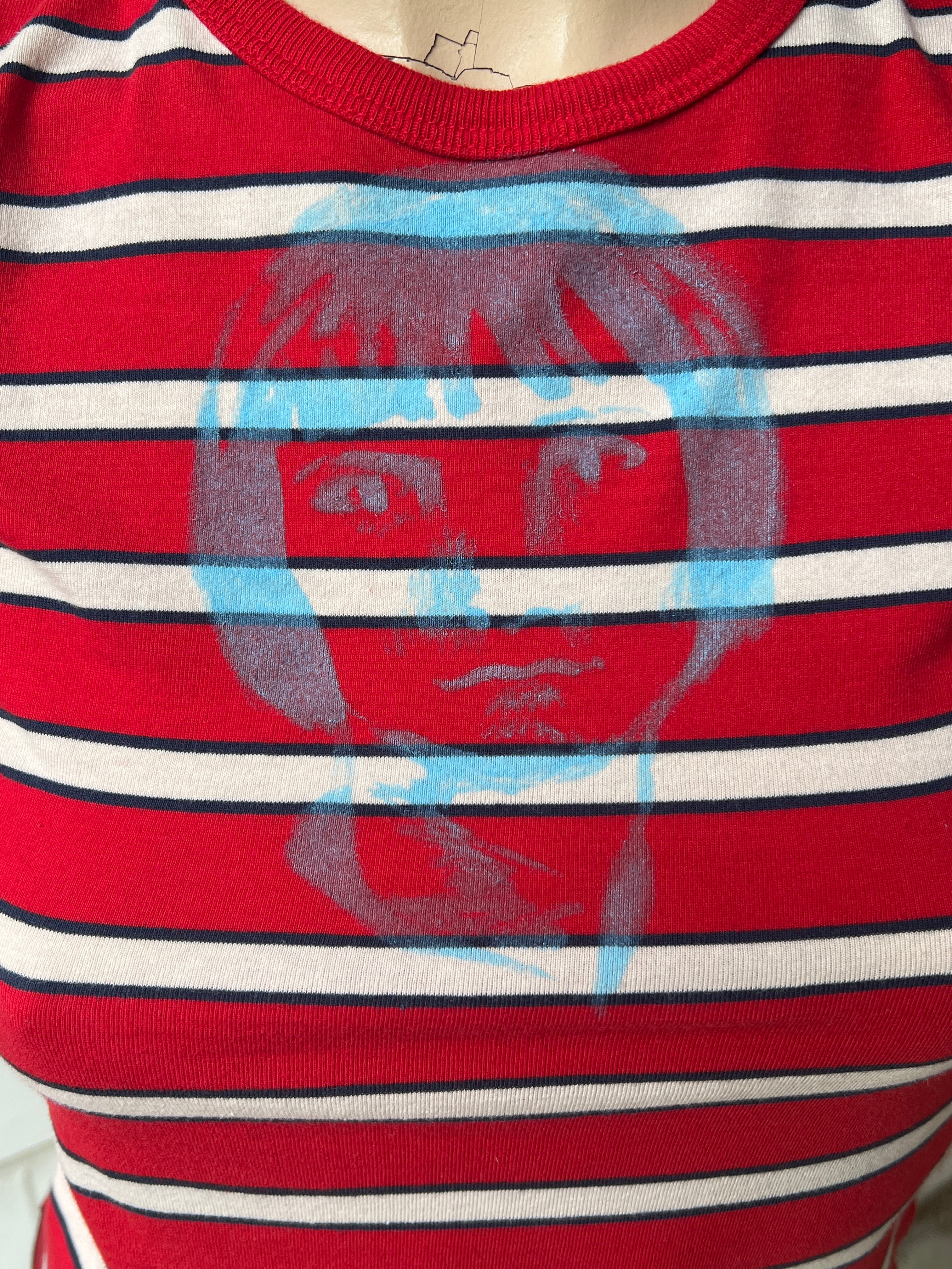 Striped Blue Student Top