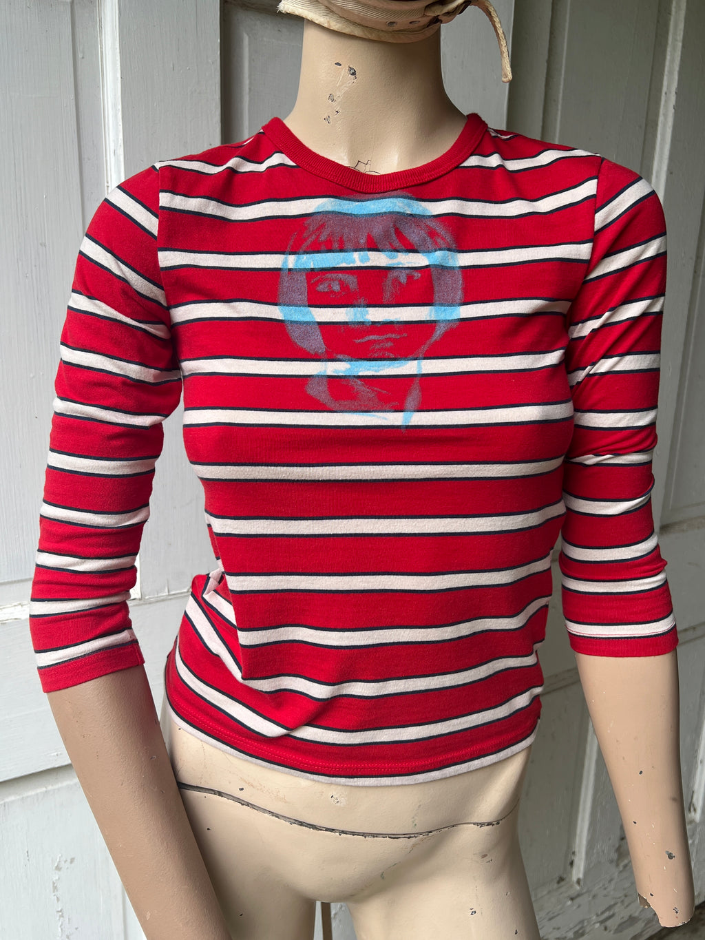 Striped Blue Student Top