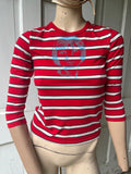Striped Blue Student Top