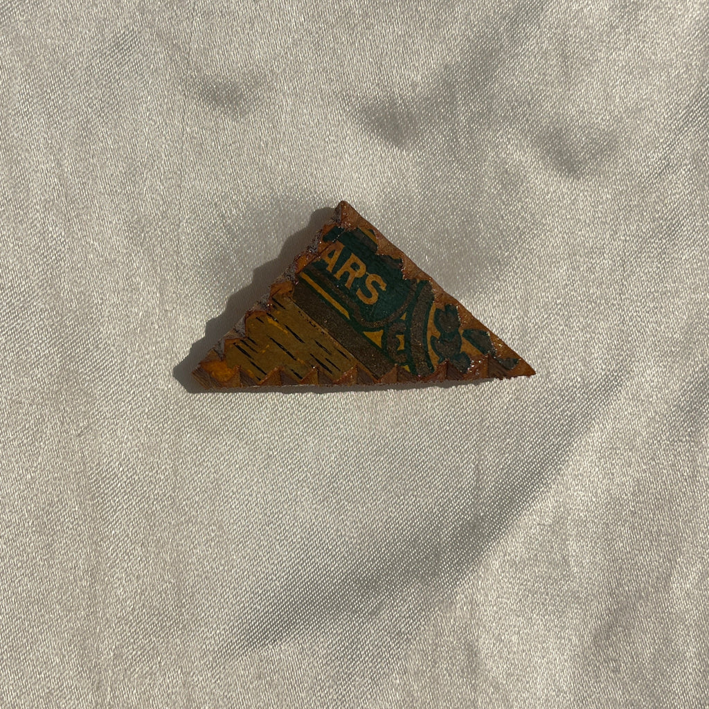Triangle Scrap Tramp Brooch