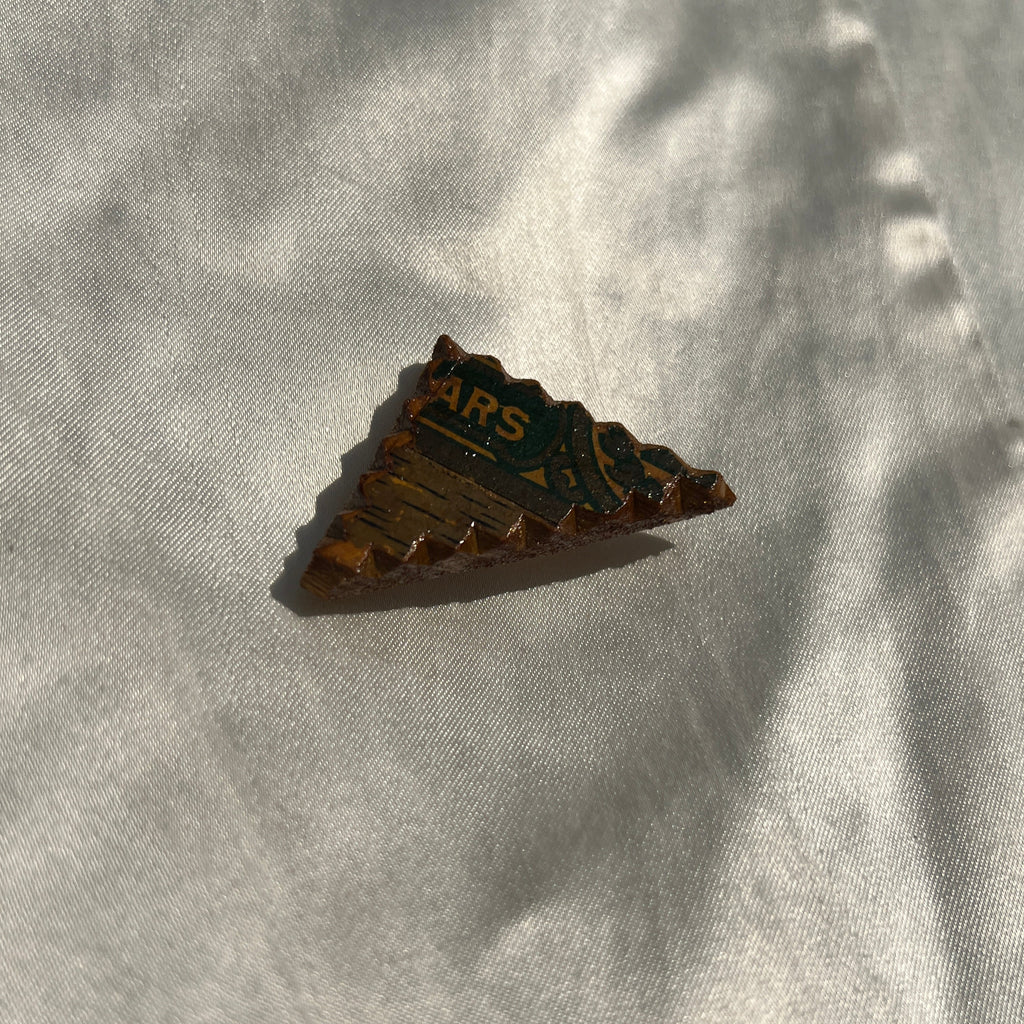 Triangle Scrap Tramp Brooch