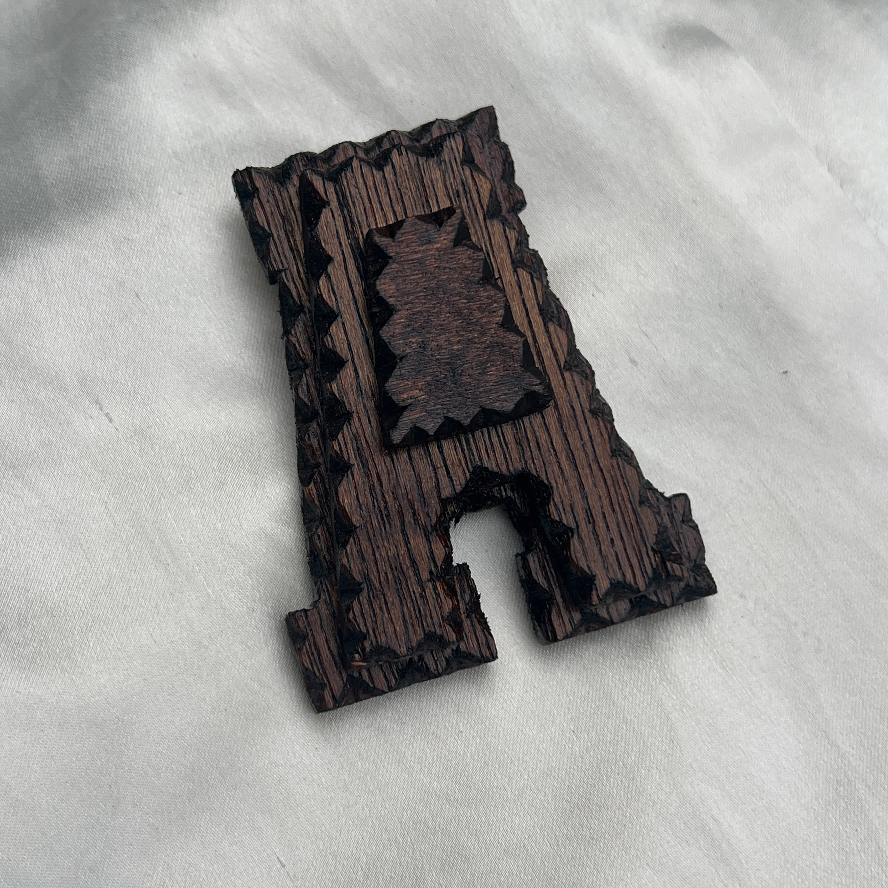 "A" Letterman Tramp Brooch