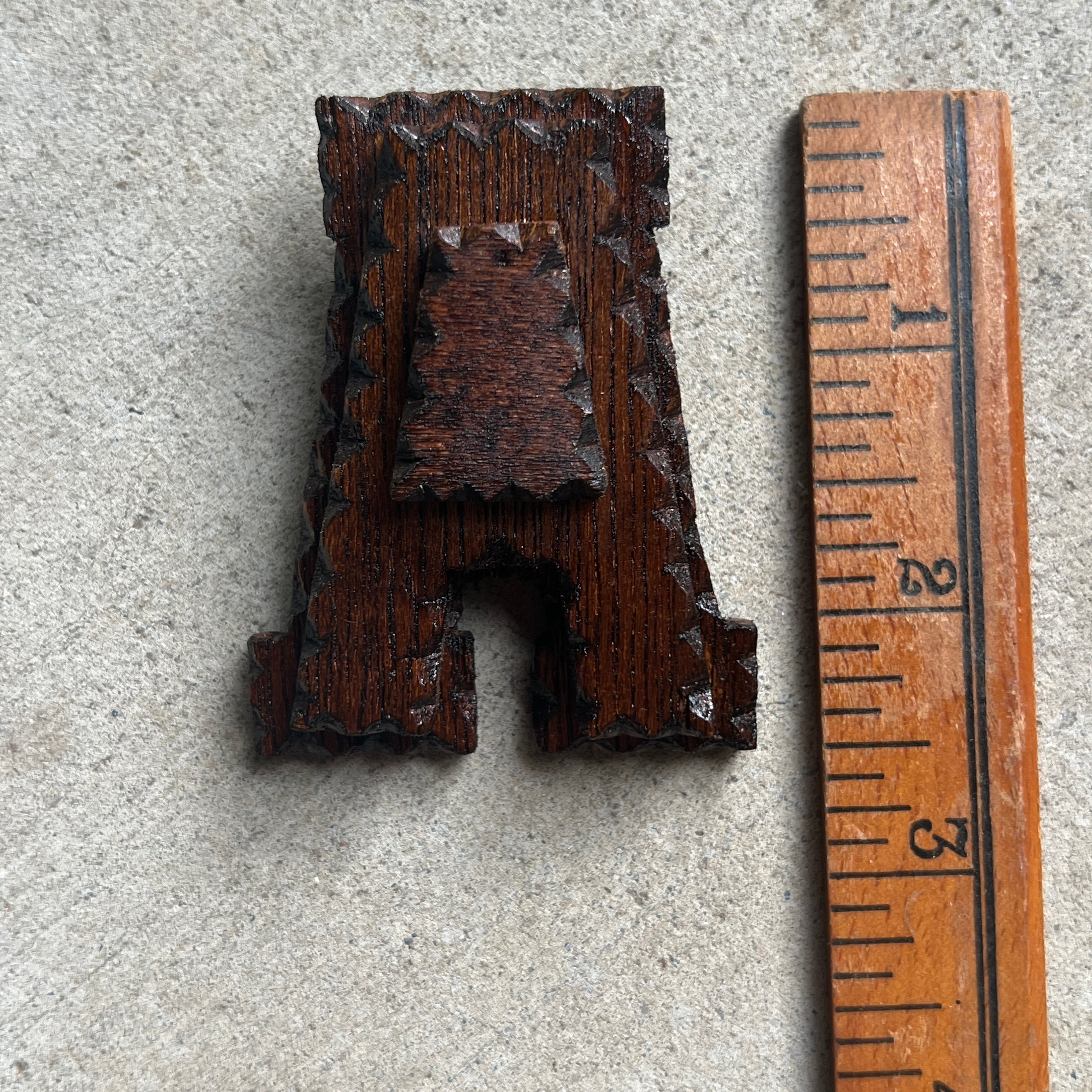 "A" Letterman Tramp Brooch
